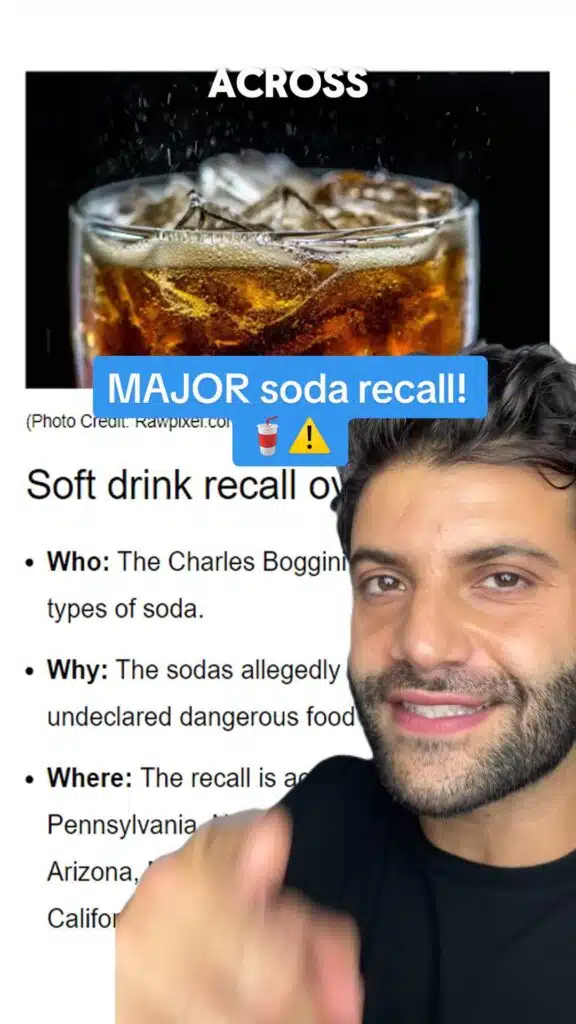 🥤🫣 Share this video with your soda-lover friend! ⚠️ #soda #sodaluv #consumer #classaction #recall #foodie #drink #topclassactions #love #sprite #cocacola