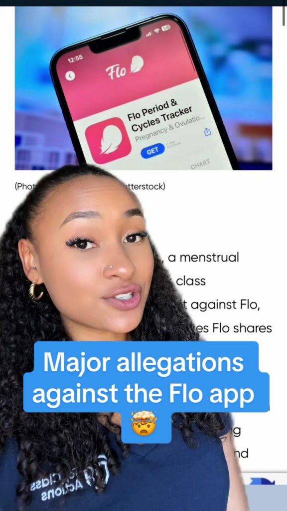 😒📲 What are your thoughts on these claims? #flo #flotrack #menstralcycle #periodtracker #pregnancytracker #classaction #classactionlawsuit #TopClassActions #legalnews #explore
