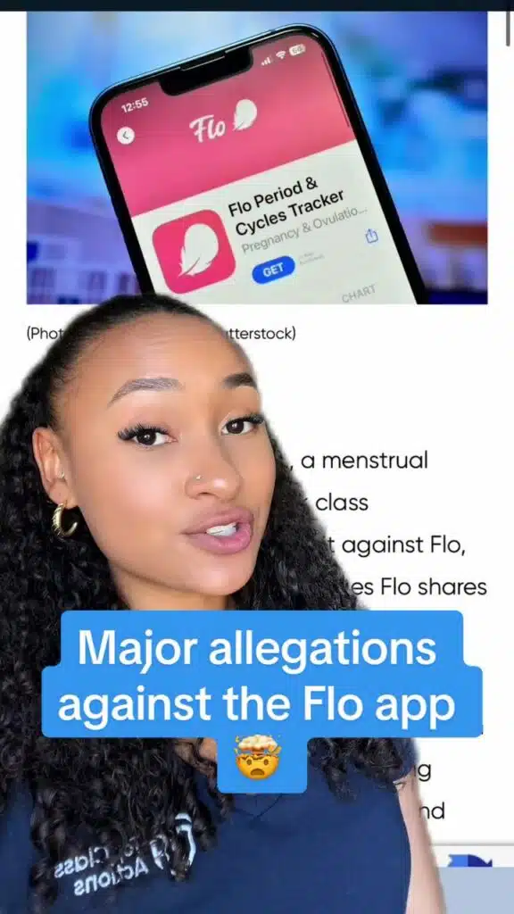 😒📲 What are your thoughts on these claims? #flo #flotrack #menstralcycle #periodtracker #pregnancytracker #classaction #classactionlawsuit #TopClassActions #legalnews #explore