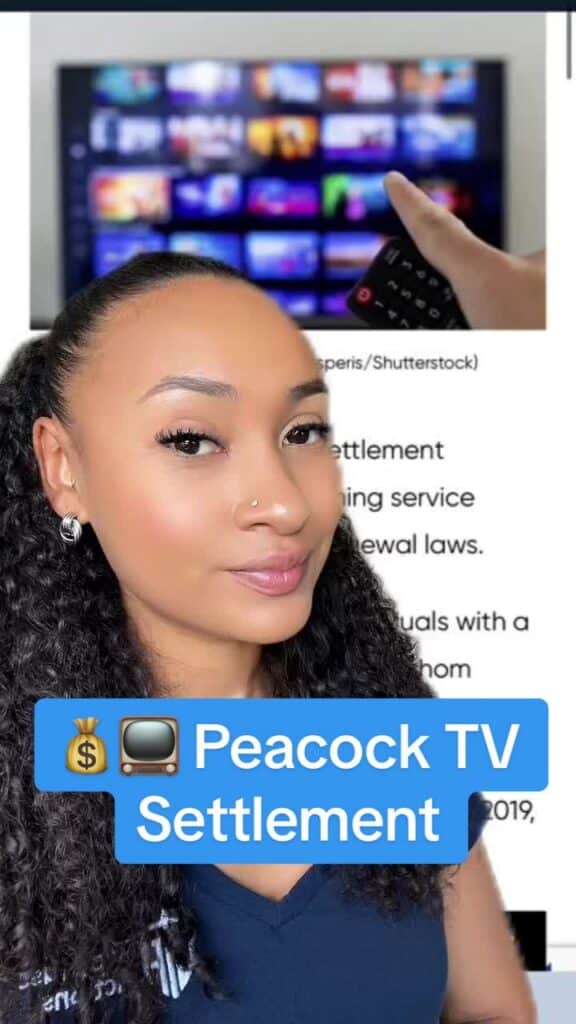 💰Peacock TV, another major settlement! Go claim what’s yours. 🤝 #settlement #settlementmoney #compensation #classaction #peacocktv #streamer #TopClassActions #TCAmoney #free #classactionsettlement