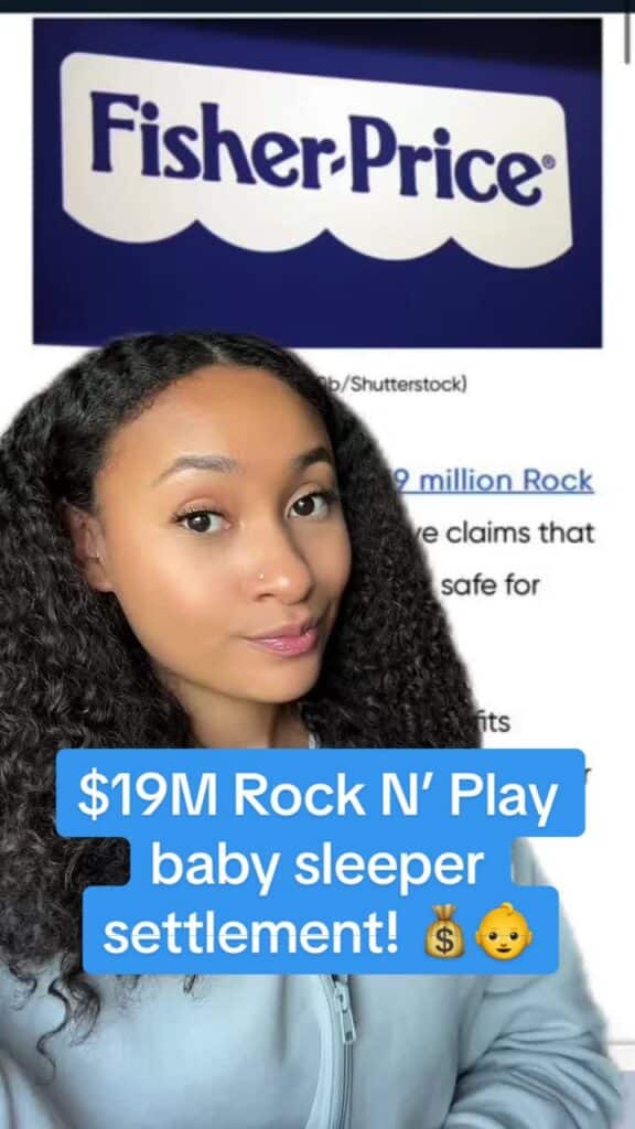 📢💰Parents! Go claim your share of this $19M settlement. #fisherprice #fisherpricetoys #rocknplay #babysleeper #parentaladvisory #babies #settlement #TopClassActions #classaction #settlementmoney #compensation