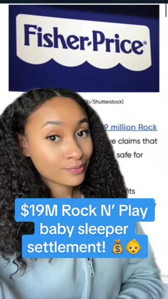 📢💰Parents! Go claim your share of this $19M settlement. #fisherprice #fisherpricetoys #rocknplay #babysleeper #parentaladvisory #babies #settlement #TopClassActions #classaction #settlementmoney #compensation