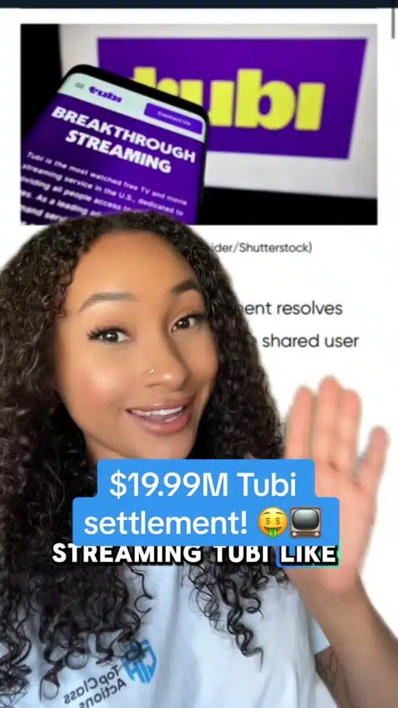 🤑📺 Who else streams Tubi?! #tubi #streamer #tubimovies #classaction #TopClassActions #consumer #classactionsettlement #settlement #settlementmoney #TCAmoney #claimit #free