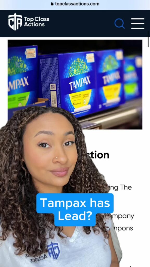 📣👩 Ladies, share your go-to in the comments! #Tampons #Tampax #ClassAction #ClassActionLawsuit #TopClassActions #Consumer #MensturalCycle #WomensHealth