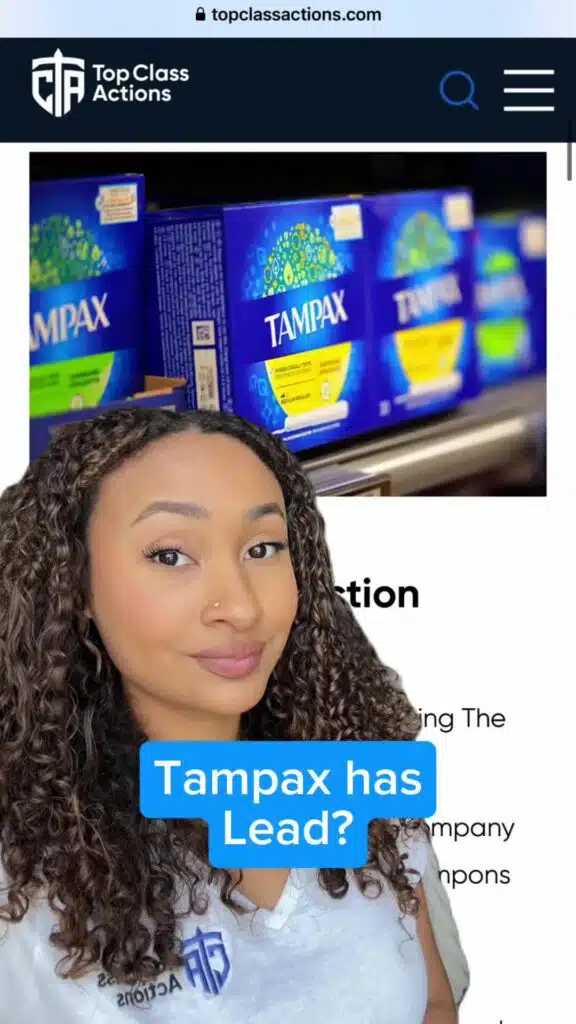 ๐ฃ๐ฉ Ladies, share your go-to in the comments! #Tampons #Tampax #ClassAction #ClassActionLawsuit #TopClassActions #Consumer #MensturalCycle #WomensHealth