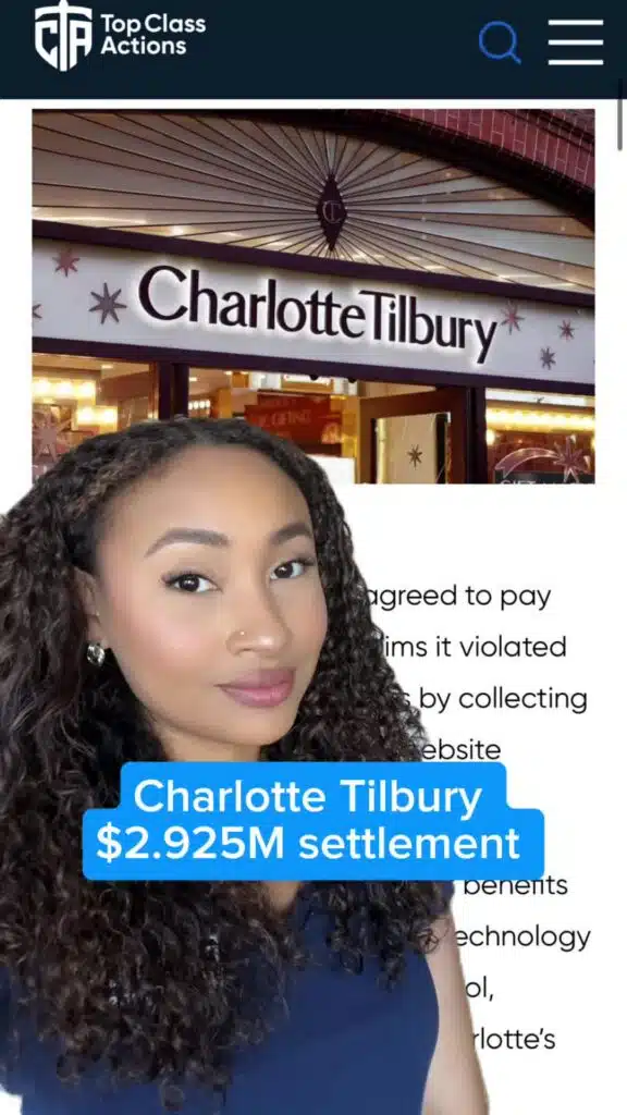 🤑💰 Visit the link in our bio to claim up to $1,100 by Jan. 2nd! #CharlotteTilbury #MakeupArtist #MakeupRoutine #ClassAction #ClassActionSettlement