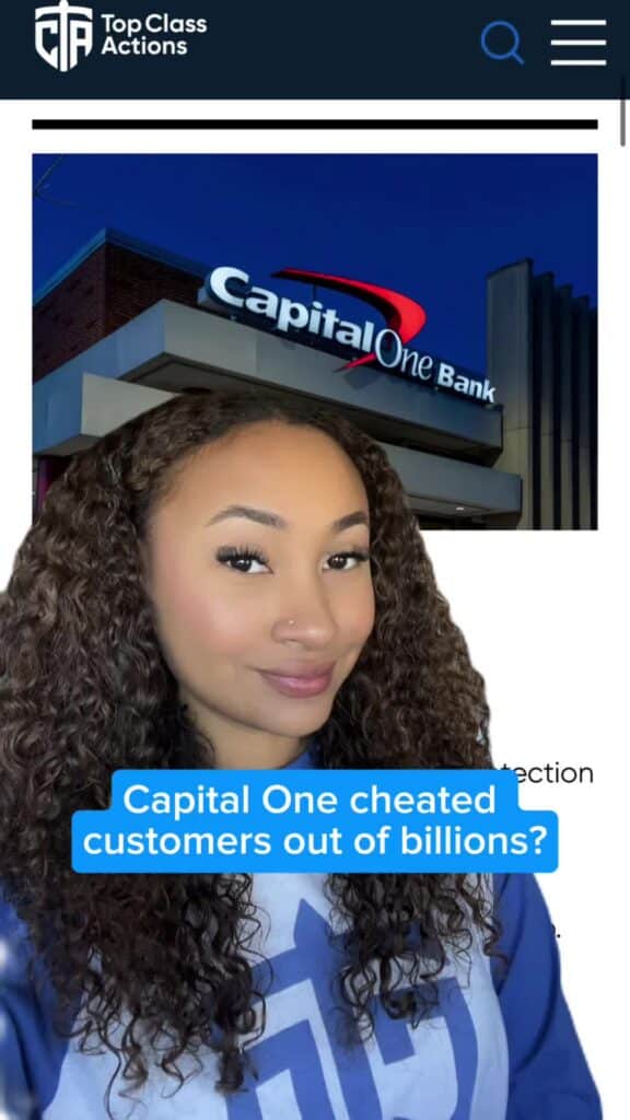 💸 😱 Share your Capital One experience in the comments! #CapitalOne #DirectDeposit #ClassAction #Savings #InterestEarnings