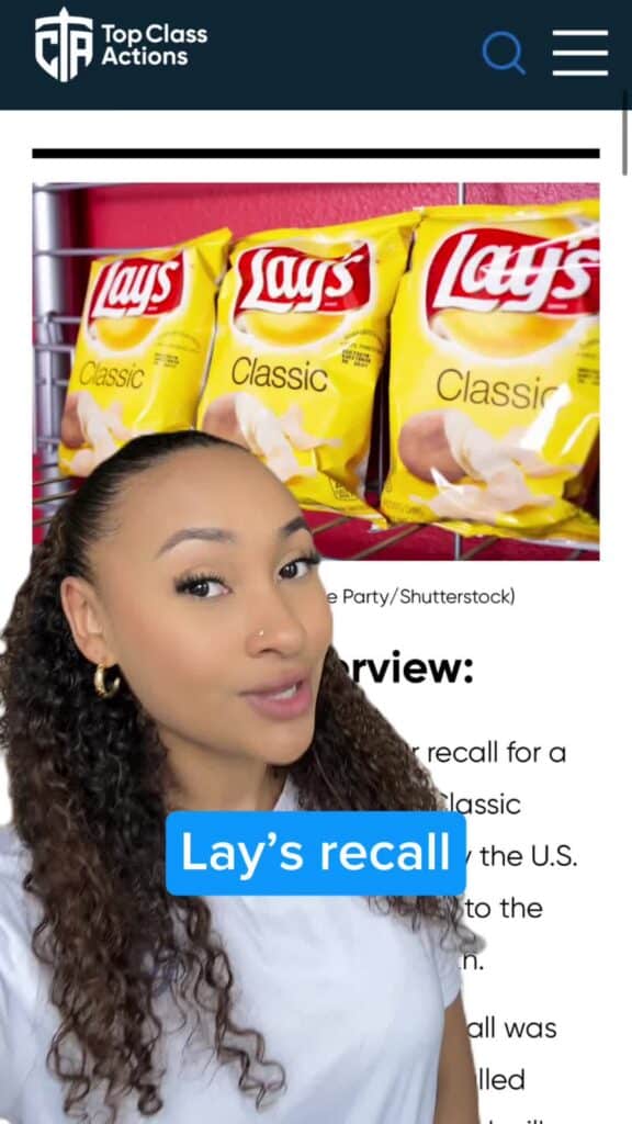 Follow us for more safety alerts! 😉 #Consumer #ClassAction #FritoLay #LaysChips #SuperBowlSnacks #SafetyAlert #FoodRecall