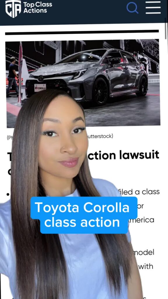 🚗💨⚠️ Do you agree with this class action?! #Toyota #ToyotaCorolla #ClassAction #Consumer #SafetyAlert #DriverSafety