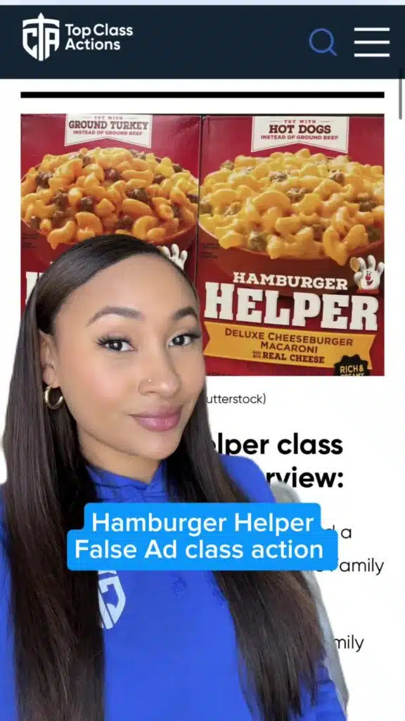 😶🧀 Give us a follow to keep up with how this class action will end! #hamburgerhelper #cheesetok #boxdinner #consumer #classaction