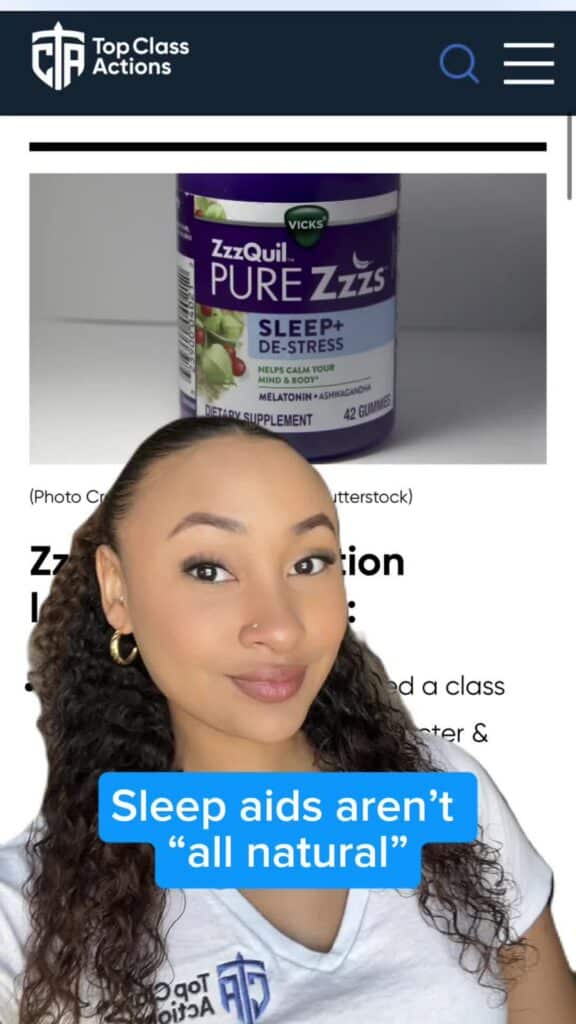 💊🔍 Do you think this is wrong of Procter & Gamble? #Zquil #Consumer #ClassAction #SleepAide #SleepingHack #TopClassActions
