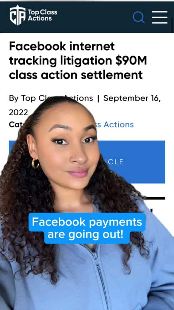 🤑 How much was your payout from this $90M Facebook settlement?! #Facebook #FacebookSettlement #ClassActionSettlement #Consumer #Meta #SettlementMoney