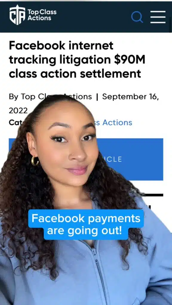 🤑 How much was your payout from this $90M Facebook settlement?! #Facebook #FacebookSettlement #ClassActionSettlement #Consumer #Meta #SettlementMoney