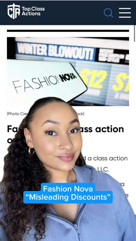💲🔍 Be honest, do you think this class action lawsuit is valid?! #FashionNova #Shopping #ClassAction #Consumer