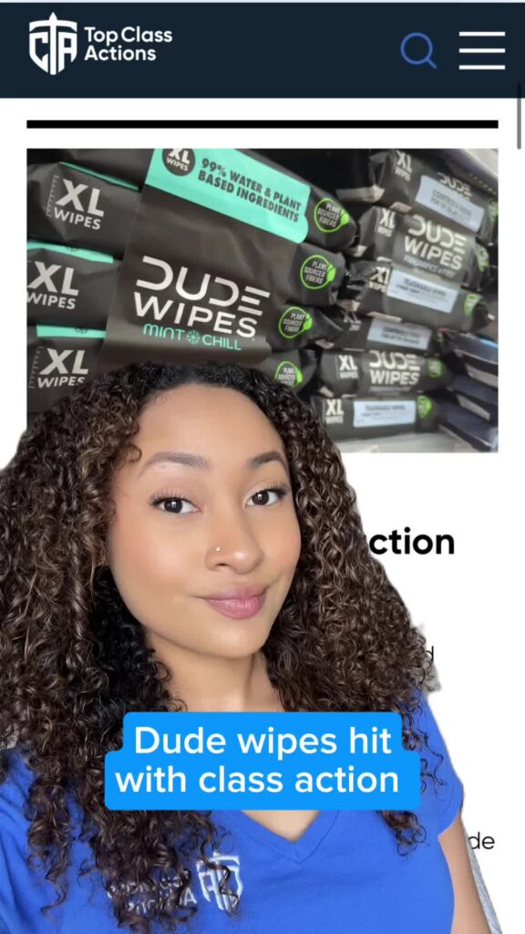 💭 What are your thoughts on this class action? #DudeWipes #Consumer #ClassAction #Hygiene