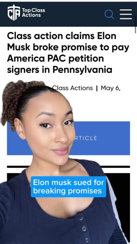 🤔💭 Who's in the wrong here? #ElonMusk #PoliticalDebate #ClassAction #Consumer #LegalNews #Politics