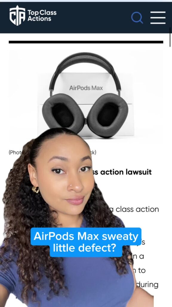 🎶💦 Anyone having audio issues with their AirPods Max? #AirPodsMax #AppleHeadphones #ClassAction #Consumer