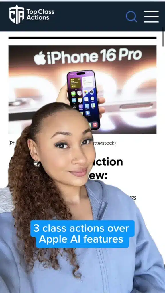 📲👀 What are your thoughts on these accusations? #AppleAI #ArtificialIntelligence #ClassAction #Consumer #IPhone16