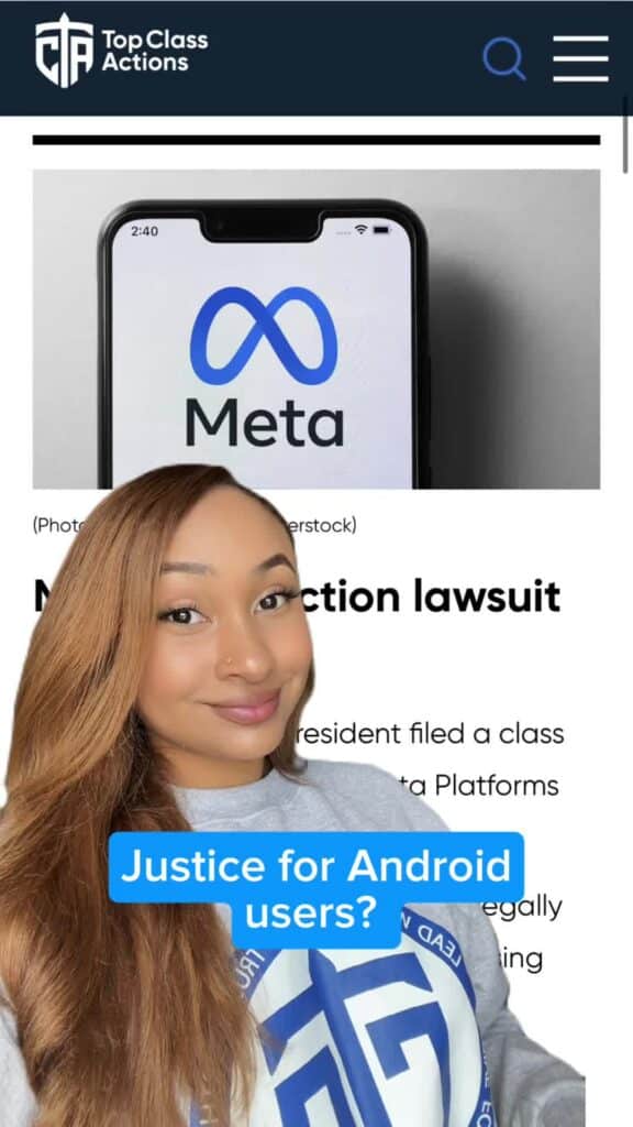 📱🔍 Share this video with someone you know that has an Android! #Android #Meta #ClassAction #Consumer