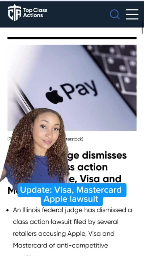 Business owners, what are your thoughts on this class action?! 💭 #Retailers #Merchants #Visa #Mastercard #ApplePay #ClassAction