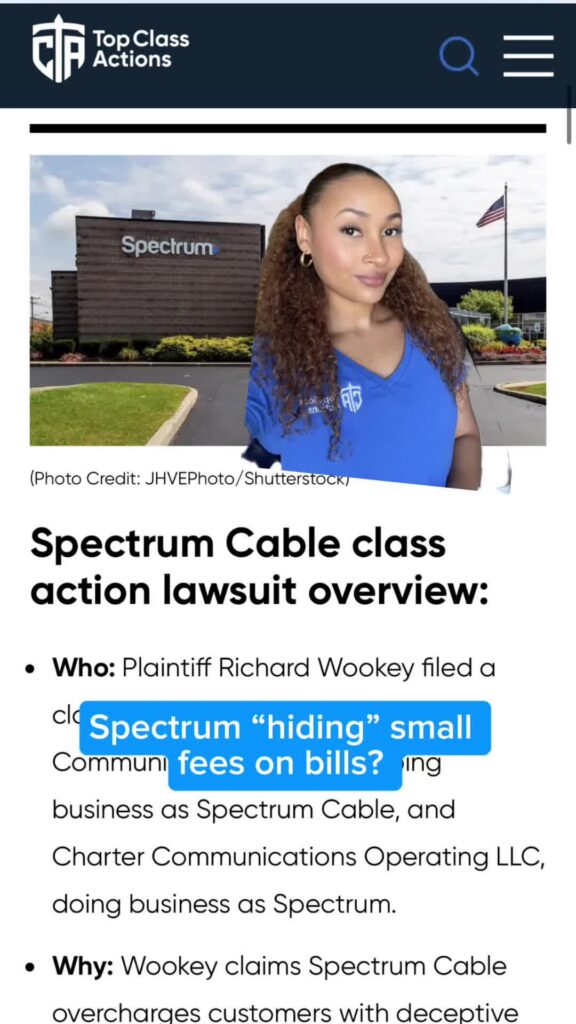 💲🧾🔍 Share this video with someone you know that has Spectrum, and check those bills! #Spectrum #Consumer #ClassAction #KentuckyLouisville
