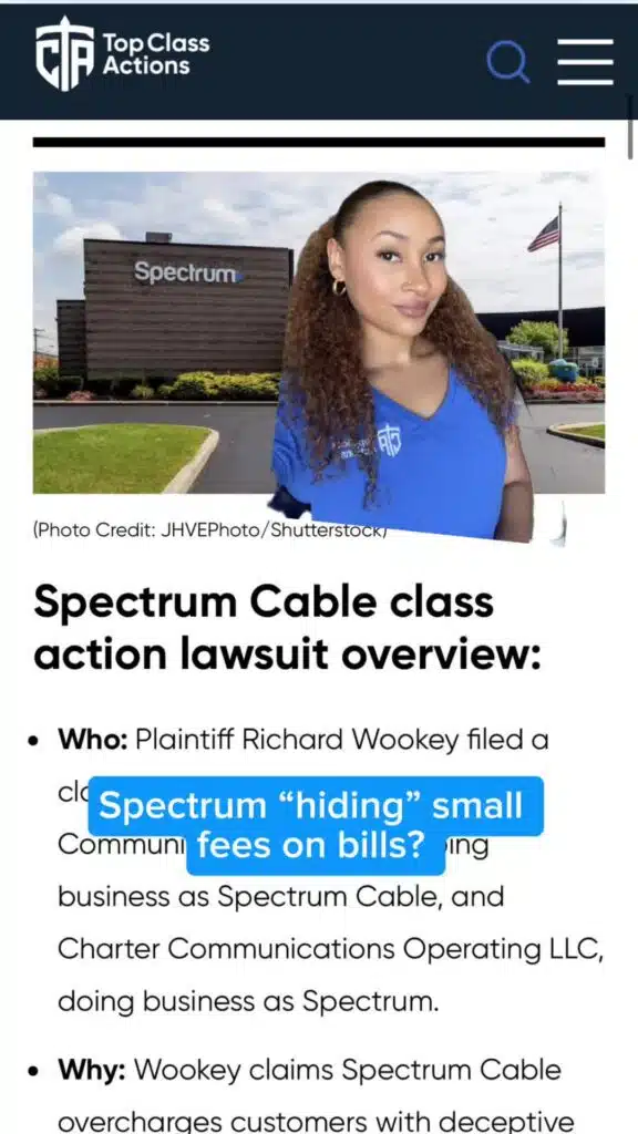 💲🧾🔍 Share this video with someone you know that has Spectrum, and check those bills! #Spectrum #Consumer #ClassAction #KentuckyLouisville