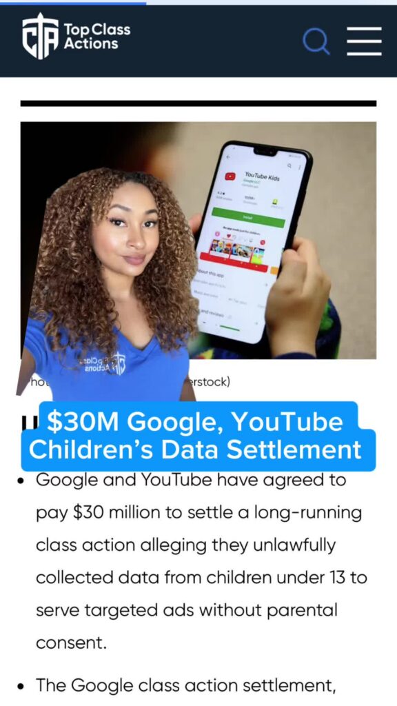 DM us the word "Google" and we'll send you the 🔗 to this article! #Google #YouTube #ChildrensPrivacy #ParentalSupport #ClassAction
