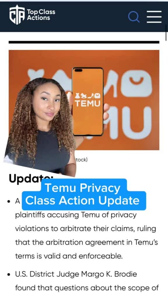 🤔📲 What are your thoughts on Temu and these privacy concerns? #Temu #ClassAction #Consumer #PrivacyViolation