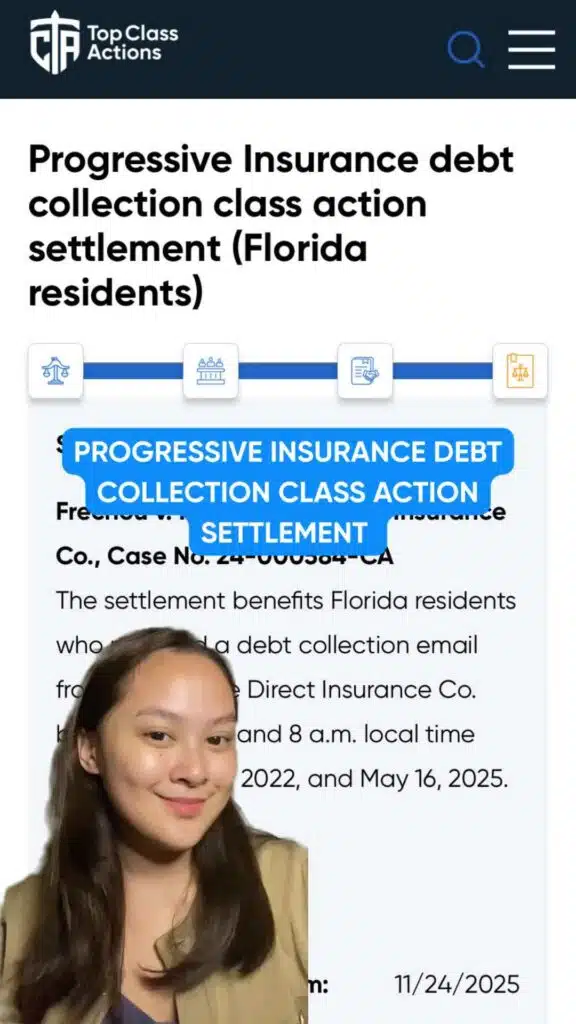 Florida residents! 🌴 If Progressive sent you a debt collection email, this might be for you! 💸 #Progressive #DebtCollection #FloridaLaw