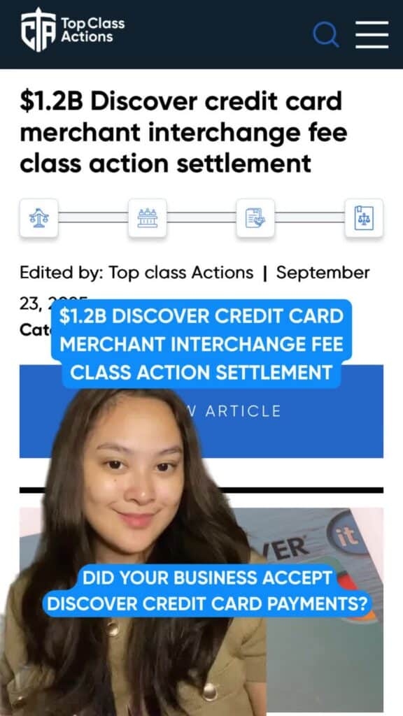 Merchants, claim your share! 💳 Discover has agreed to a massive $1.2B settlement over misclassified credit cards and excessive fees.