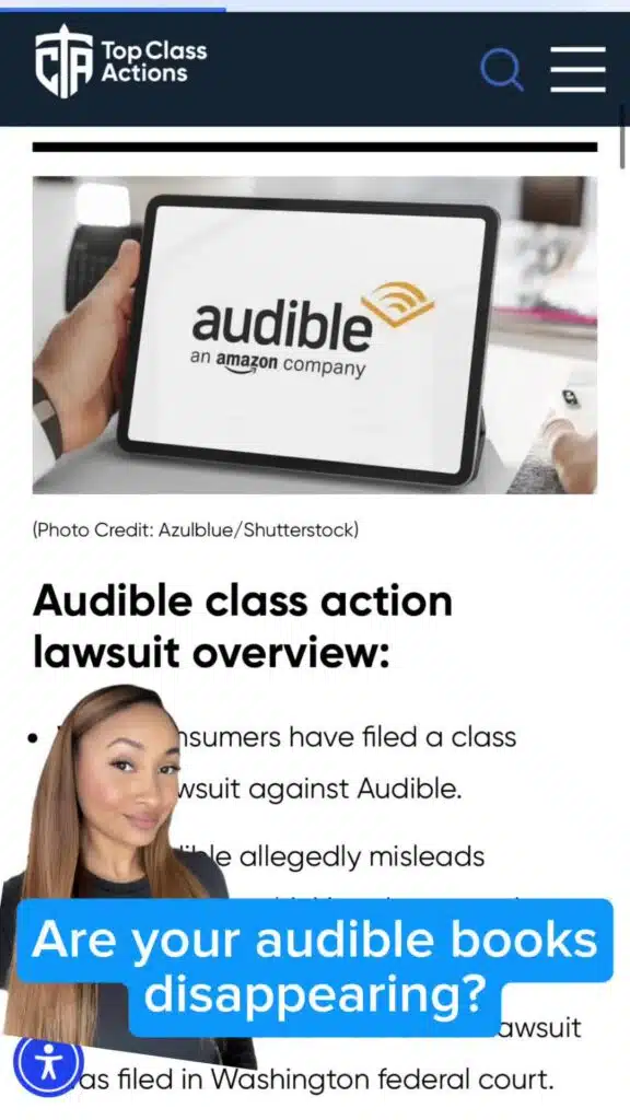 📕🎧 Share this video with someone you know that "buys" audible books! #AudibleBooks #DigitalBooks #Consumer #ClassAction #Amazon