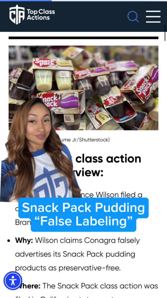 Do you purchase these Snack Pack pudding cups?! Share your thoughts👇 #SnackPack #Pudding #ClassAction #Consumer