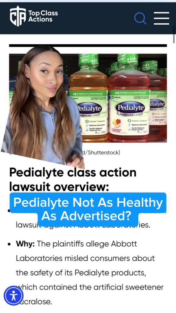 🧃🔍 Are you still drinking Pedialyte after hearing about this class action lawsuit? #Pedialyte #ClassAction #Consumer