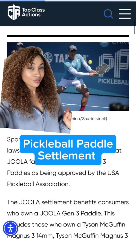 🏓💰 Share this with someone you know that plays Pickleball! #Pickleball #PickleballPaddles #Consumer #ClassActionSettlement #SettlementMoney