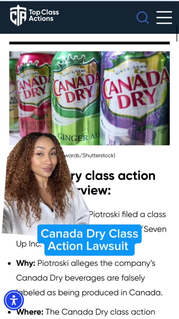 🥤🤔 Share this video with someone you know who’s always drinking Canada Dry! #CanadaDry #Consumer #ClassAction #FalseAdvertising