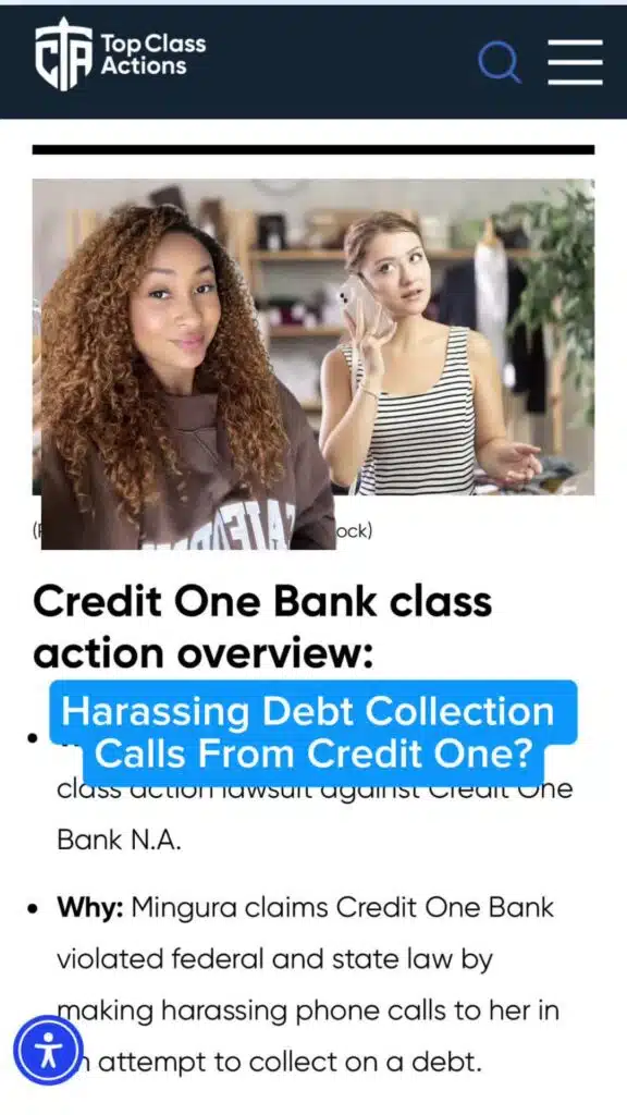 Did Capital One hit you with harassing debt collection calls? 📞😡 You don't have to put up with that! #CapitalOne