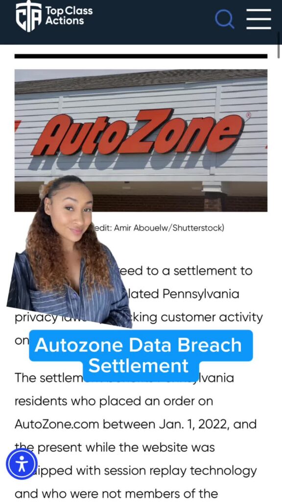 🤑 Visit the 🔗 in our bio to claim your share! #AutoZone #ClassActionSettlement #SettlementMoney #SideHustle #EarnMoneyOnline
