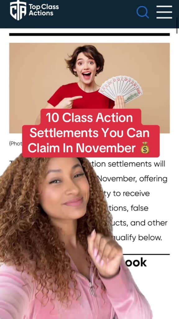 Don’t miss out! These are major settlements that you can benefit from 🤑💰 #ClassActionSettlement #SettlementMoney #Free #SideHustle #EarnMoneyOnline