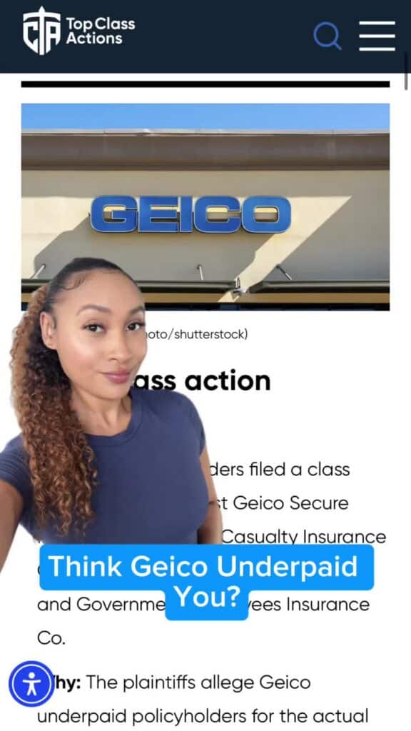 Visit the 🔗 in our bio for more details on this class action! #GeicoCarInsurance #TotalLossClaim #ClassAction #CarAccident #VehicleDamage