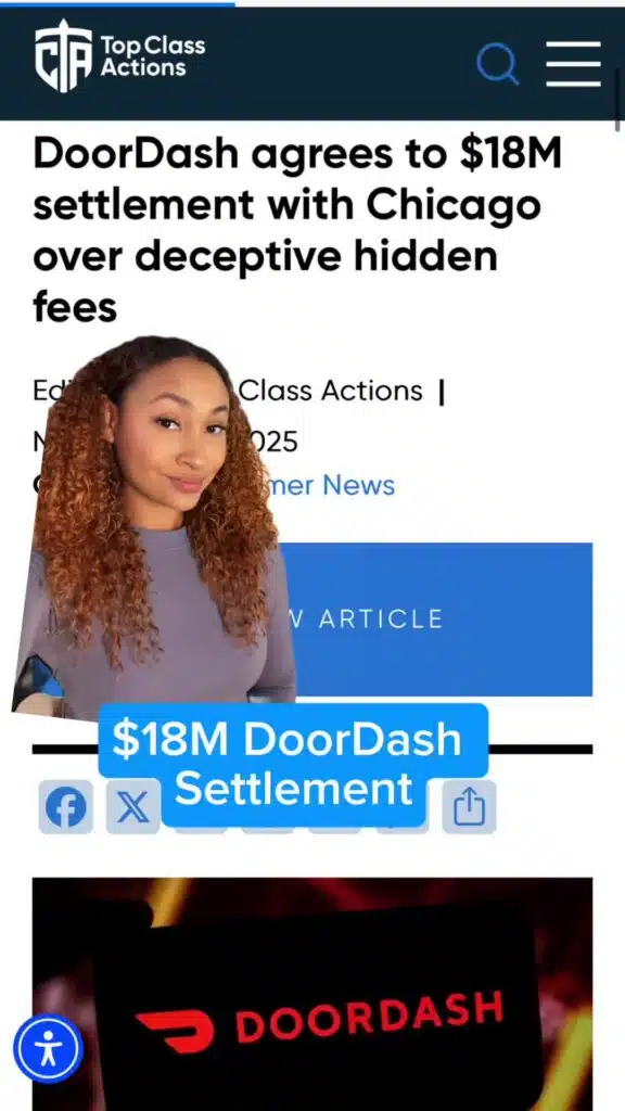 💰📲 Give us a follow for more class action settlement news! #ClassActionSettlement #DoorDash #MakeMoneyOnline #ClaimCash #Consumer