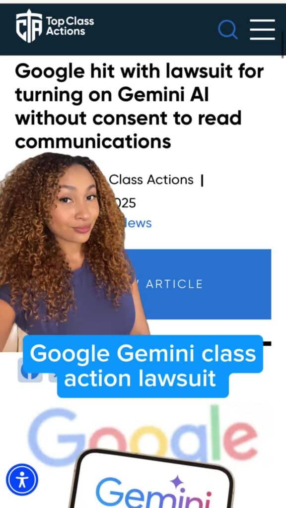 🤖🔍 Did you ever consent to using Google Gemini? #GoogleGemini #ClassAction #ArtificialIntelligence #Consumer #PrivacyProtection