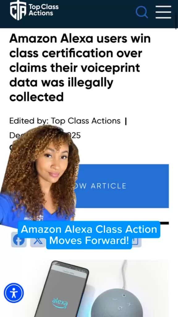 ?? Huge win for Amazon Alexa users! Do you all think this class action lawsuit will settle? Follow us for