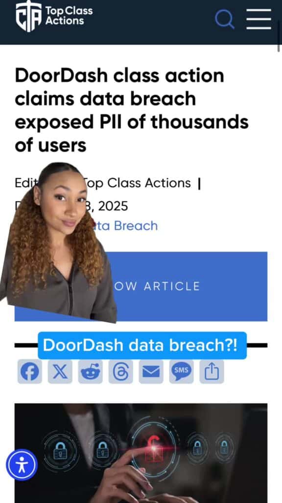 Did you receive a notice from DoorDash? Well, be sure to keep up with this class action by giving us
