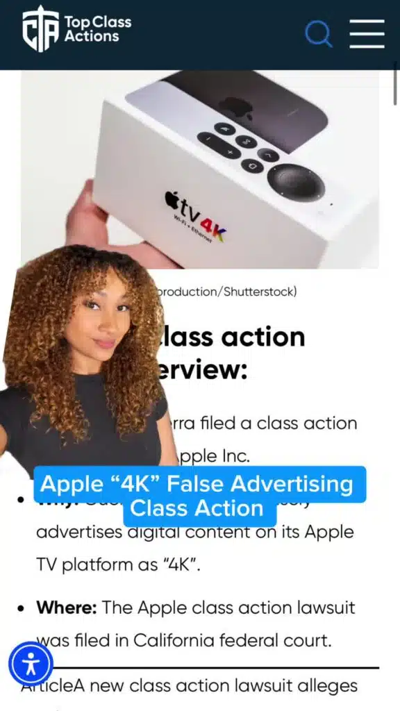 📺🤔 Have you experience this issue? Let us know in the comments. #AppleTV #ClassAction #Consumer #4Ktv