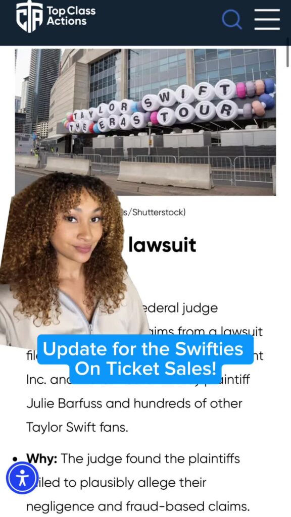 🎫💲 Share this video with a swifty! #TaylorSwift #TheErasTour #ClassAction #Concert #Consumer