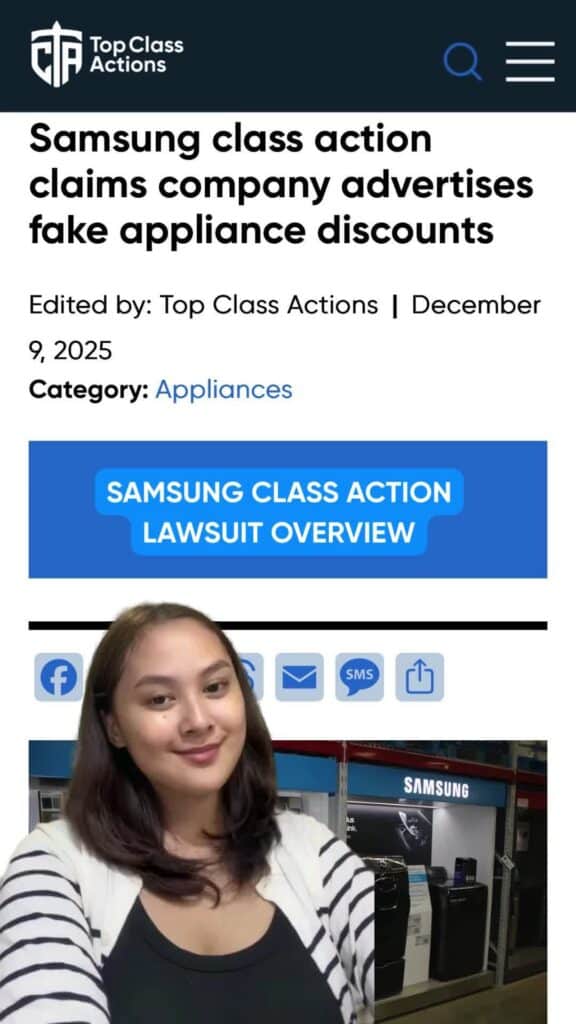 Did you buy a Samsung appliance because of a huge discount sale? You might be getting tricked! If you bought