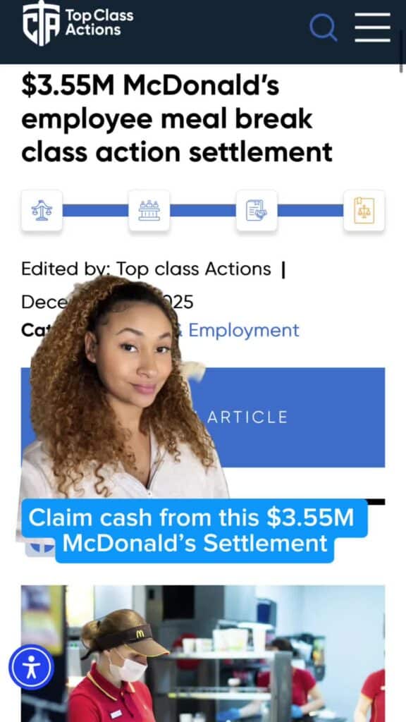 💰McDonald's employees may qualify to claim up to $872.49! Link in bio 🔗📲 #ClassActionSettlement #SideHustle #WFM #MakeMoneyOnline #McDonalds