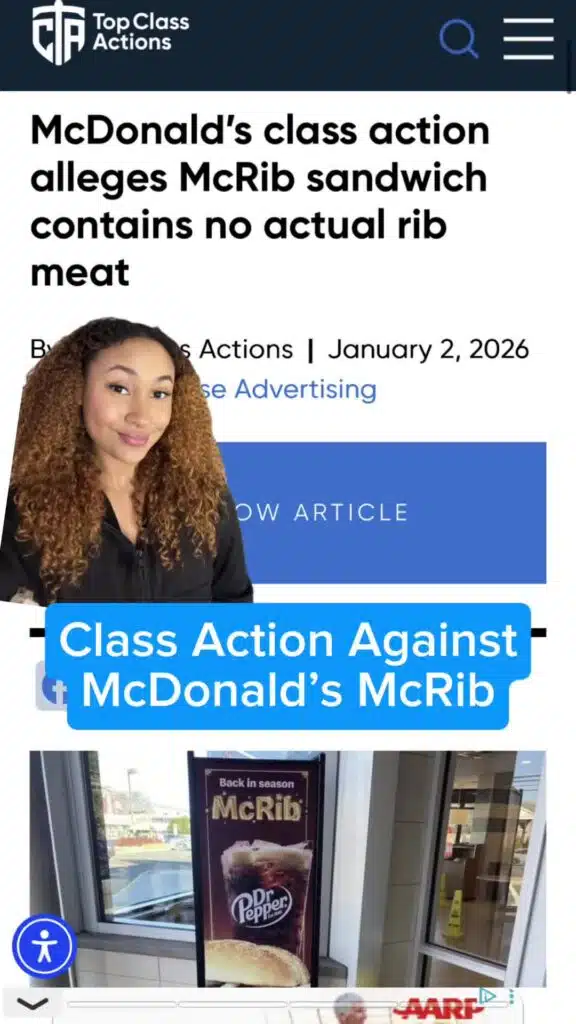 🍔🔍 How do you think this class action will end? Share your thoughts in the comments! #McDonalds #McRib #ClassAction #Consumer