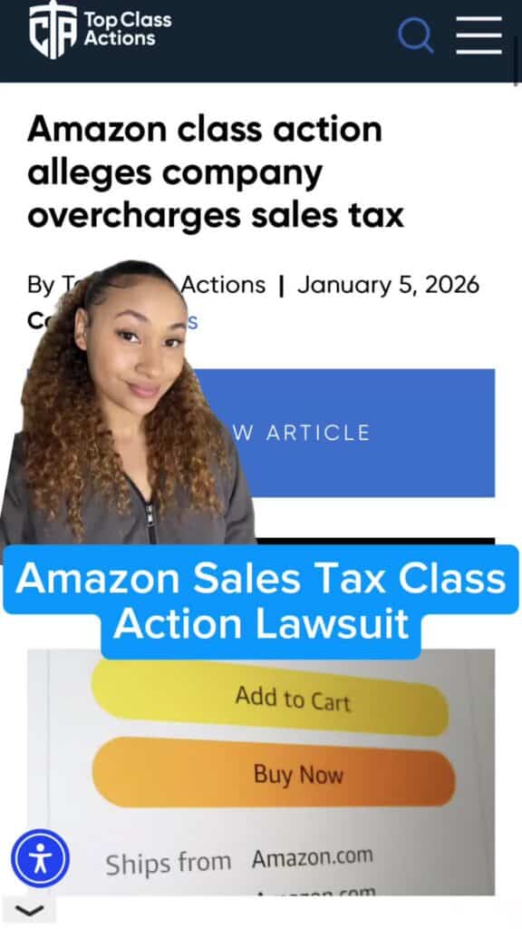 💲🔍 Have you experienced this on Amazon? Let us know in the comments! 👇 #Amazon #Consumer #ClassAction #SalesTax #Economy