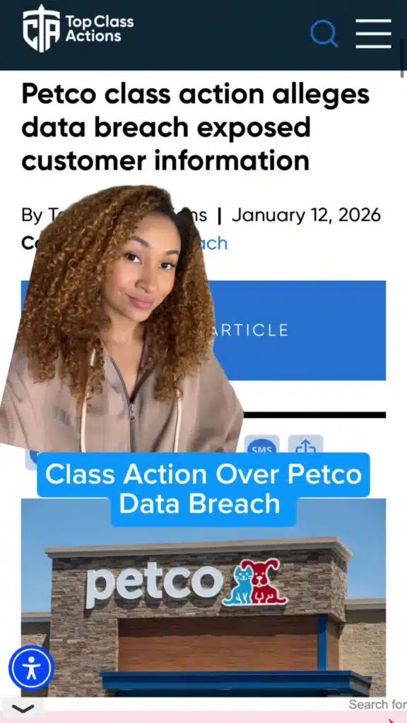 Petco customers! Follow to see if this class action end sup settling 💰📲 #Petco #ClassAction #Consumer #DataBreach #Pets